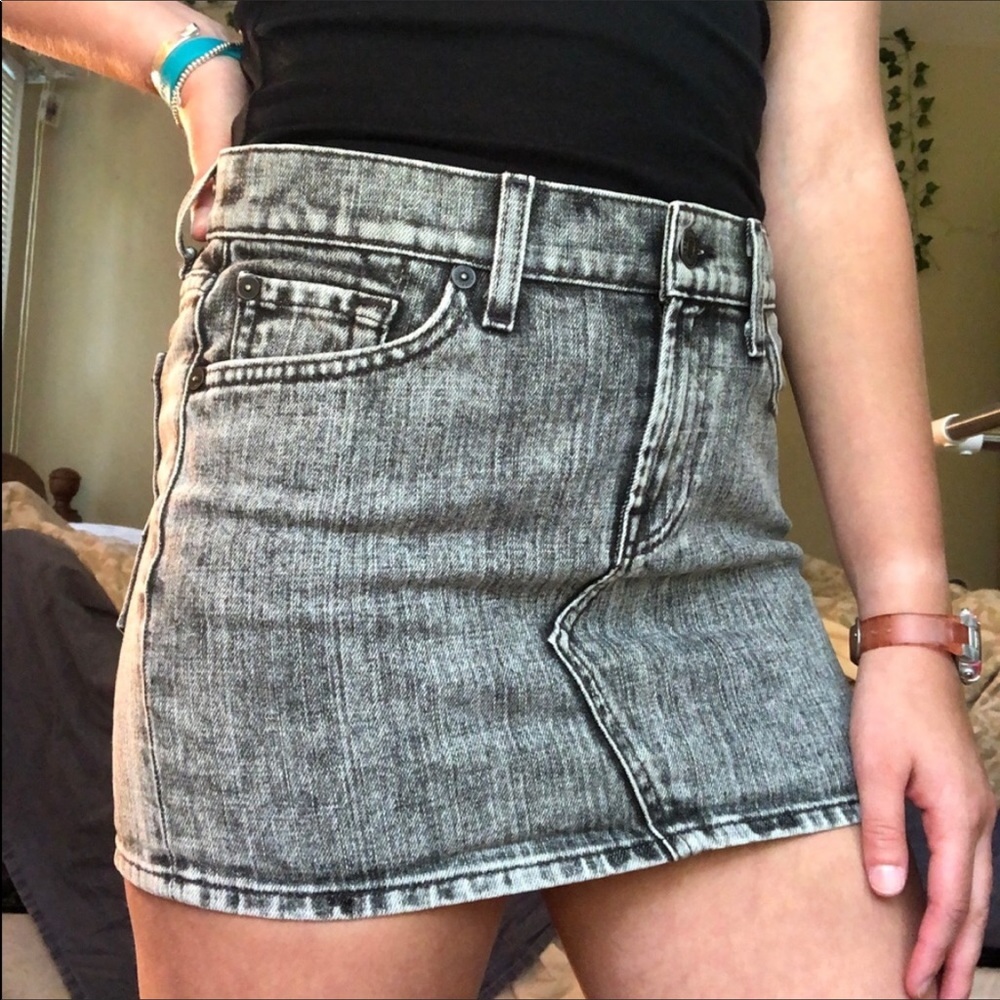 7 for all mankind, 7 fam, denim mini skirt, NWT